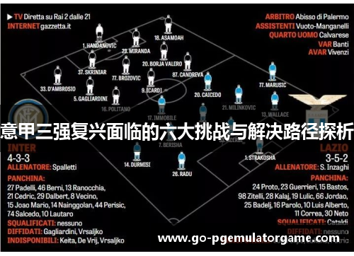 意甲三强复兴面临的六大挑战与解决路径探析