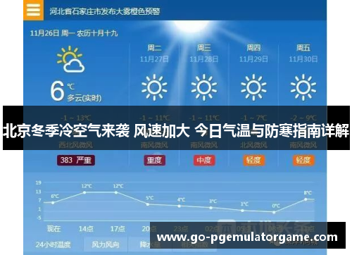 北京冬季冷空气来袭 风速加大 今日气温与防寒指南详解
