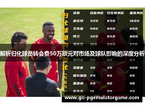 解析归化球员转会费50万欧元对市场及球队影响的深度分析