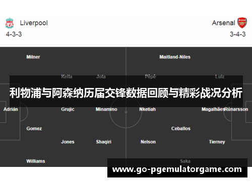 利物浦与阿森纳历届交锋数据回顾与精彩战况分析